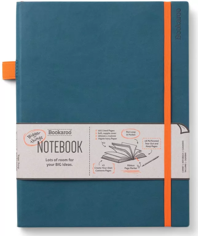 Bookaroo Notatnik Journal duży. Morski - tantis.pl