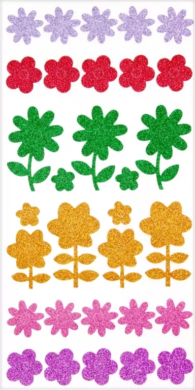 Naklejki Sticker BOO brokatowe kwiaty - tantis.pl