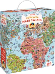 CzuCzu. Puzzle odkrywcy. Mapa świata