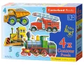 Puzzle 4w1 maxi. Pojazdy - tantis.pl