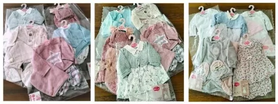 Zestaw ubranek dla lalek 42cm MIX