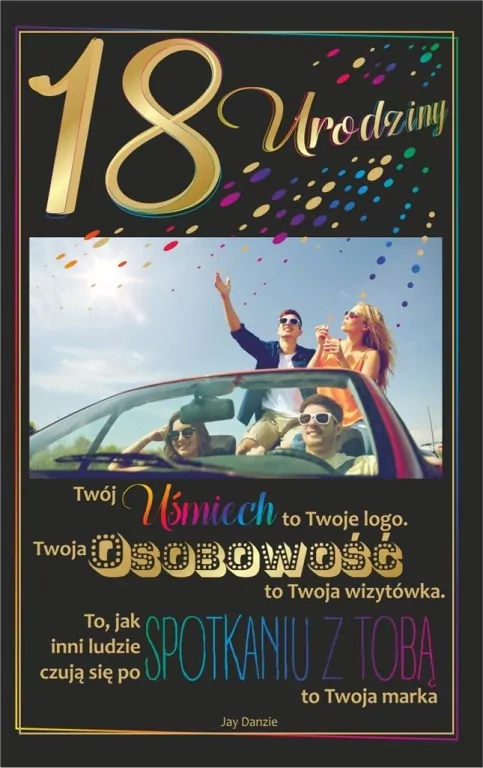 Kartka okolicznościowa: Urodziny 18 - tantis.pl