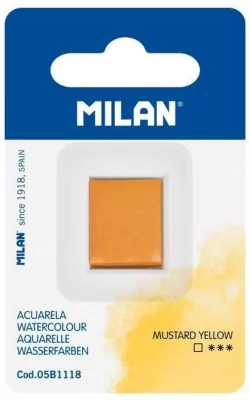 Farba akwarelowa w kostce musztardowy MILAN