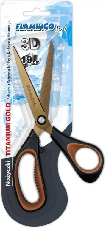 Nożyczki tytanowe 3D 19cm ostrze 8cm - tantis.pl