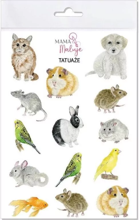 Tatuaże zmywalne Zwierzęta domowe - tantis.pl