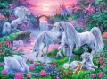 Puzzle XXL 150. Jednorożce o zachodzie słońca. 100217 - tantis.pl