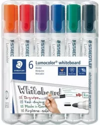 Marker Lumocolor do białych tablic 6 kolorów