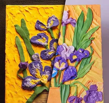 Irysy. Obraz 3D. Zestaw kreatywny - tantis.pl