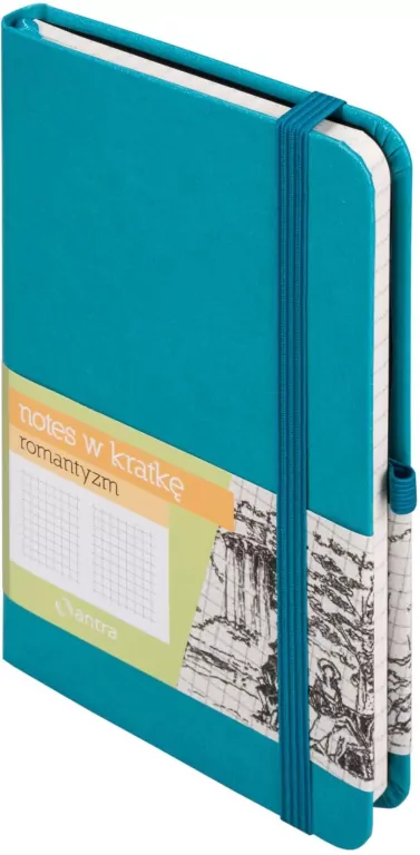 Notes A6 Kratka Romantyzm Turkusowy - tantis.pl