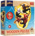 Puzzle drewniane 50 SpiderMan gotowy w akcji TREFL - tantis.pl