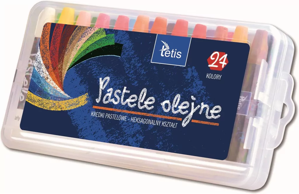 Pastele olejne heksagonalne 24 kolory KT020-AF - tantis.pl