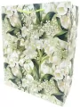 Torebka ozdobna matowa 26x32x12cm Konwalie - tantis.pl