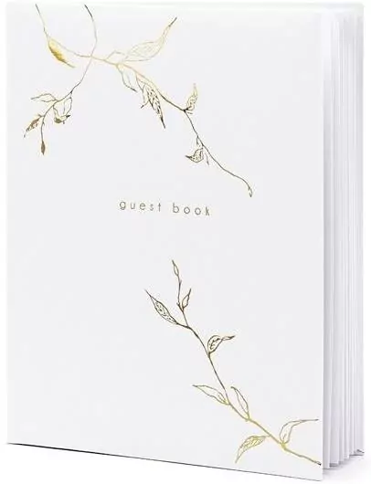Księga Gości Guest book 20x24.5cm biały 22 kartki - tantis.pl