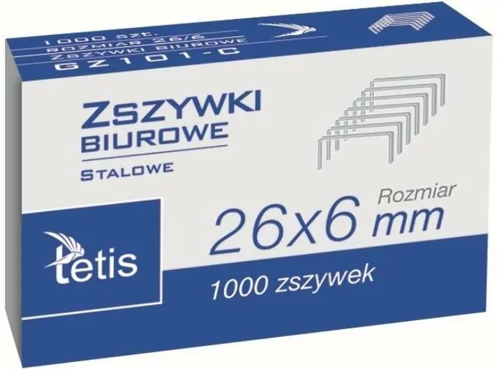 Zszywki biurowe 26/6 - tantis.pl