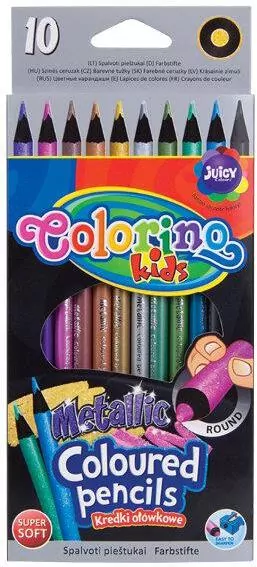 Kredki ołówkowe Colorino okrągłe Metallic 10 kolorów - tantis.pl