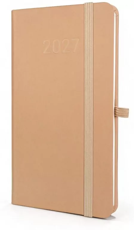 Kalendarz 2027 B6 Slim Tygodniowy Kawowy - tantis.pl