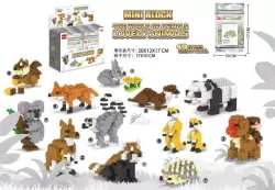 Klocki zwierzęta MIX