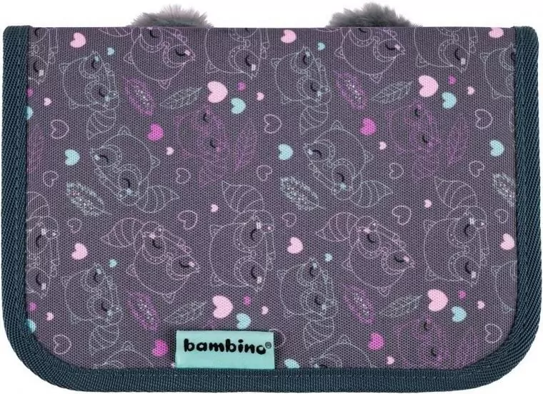 Piórnik dwuklapkowy bez wyposażenia Racoon - tantis.pl