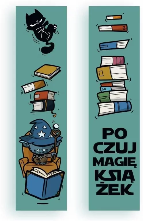 Zakładka kartonowa. Poczuj magię książek - tantis.pl