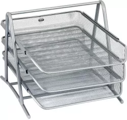 Stojak na dokumenty. Srebrny