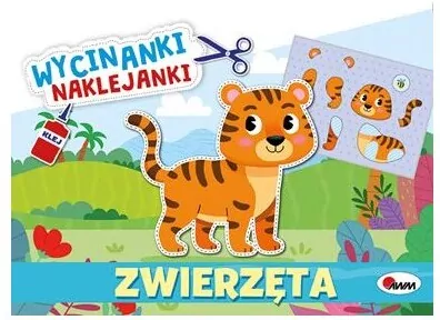 Zwierzęta. Wycinanki naklejanki - tantis.pl