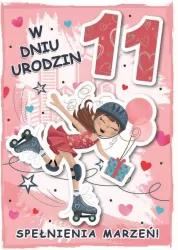 Karnet urodziny 11 B6 z kopertą