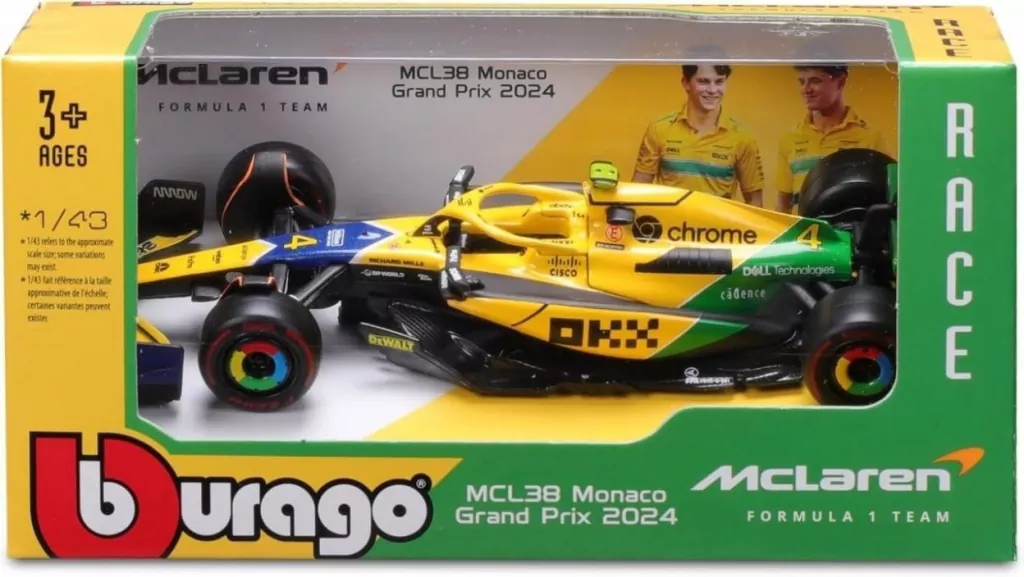 Mclaren F1 MCL38 Monaco GP 2024 Senna Livery - tantis.pl