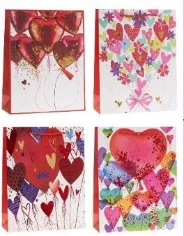 Torebka prezentowa 26x32x10cm mix ROZETTE - tantis.pl