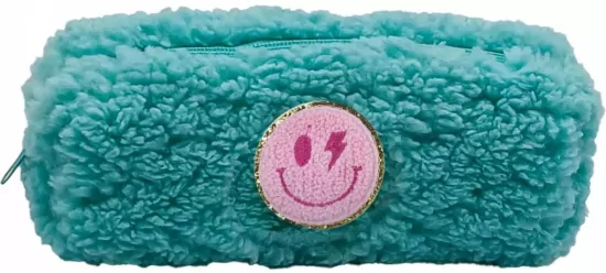 Piórnik teddy turkusowy