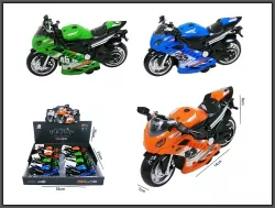 MOTOCYKL MET DZW/SW P/B 14CM MIX3 DISPL8/96