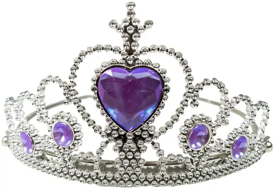 Tiara z kryształkami fioletowa - tantis.pl