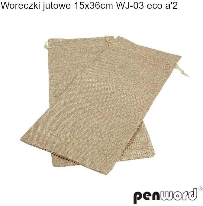 Woreczki jutowe ecko 36x15cm 2szt - tantis.pl