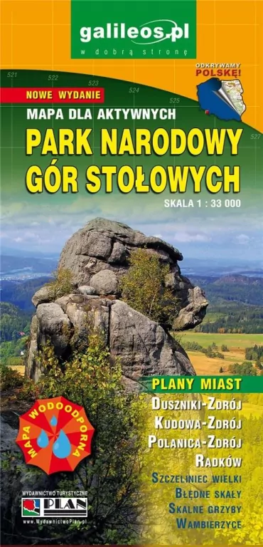 Park Narodowy Gór Stołowych. Mapa turystyczna 1:33 000 - tantis.pl