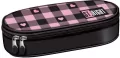 Piórnik saszetka z wewnętrzną klapką Pink Checkered - tantis.pl