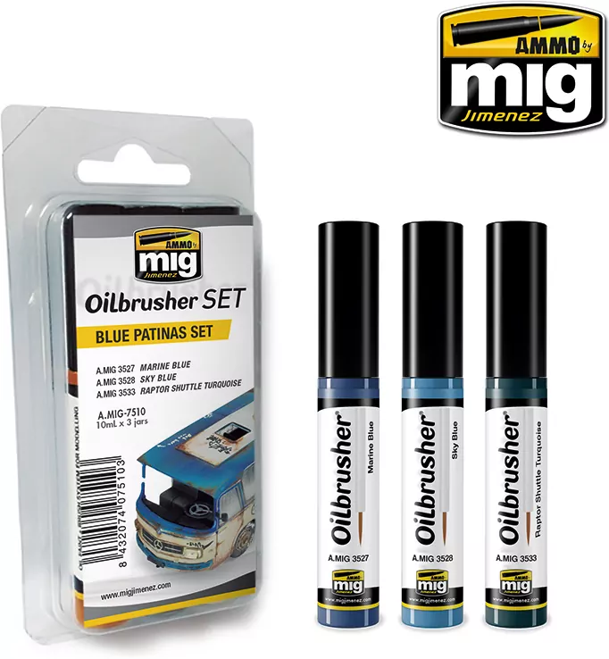 Ammo: Oilbrusher Set - Blue Patinas Set - tantis.pl