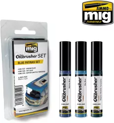 Ammo: Oilbrusher Set - Blue Patinas Set