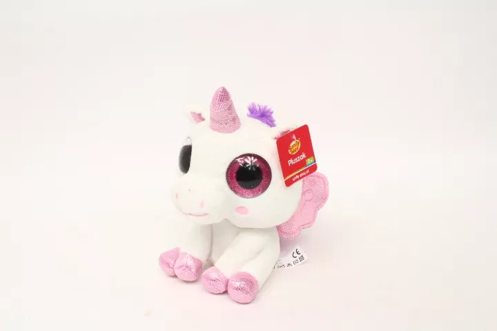 Pluszowy jednorożec z dużymi oczami - tantis.pl