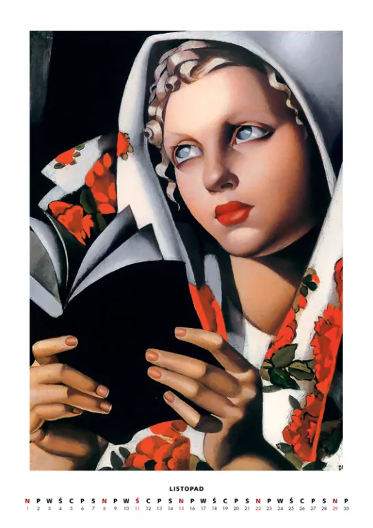 Kalendarz 2026 - Tamara Łempicka wzór 2 A3 - tantis.pl