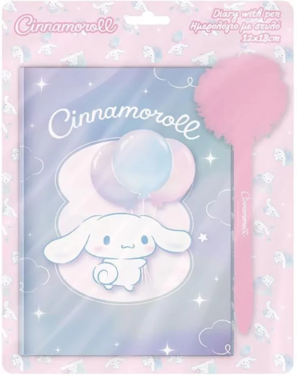 Pamiętnik+długopis z pomponem cinnamoroll - tantis.pl