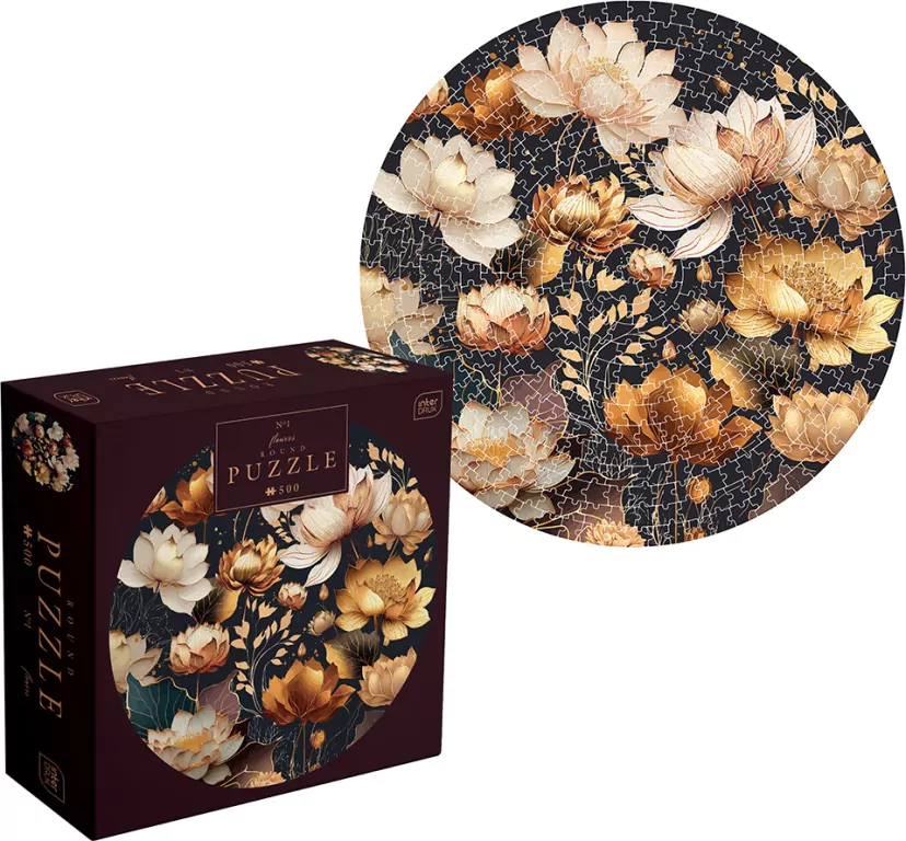 Puzzle 500. Round Flowers - tantis.pl