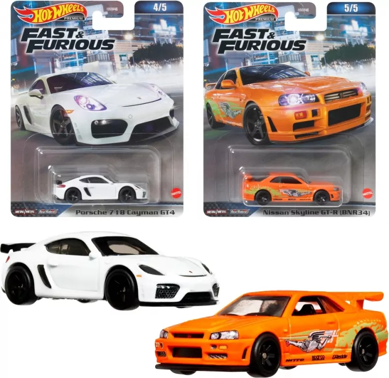 Hot Wheels Samochód Szybcy i wściekli Premium mix - tantis.pl