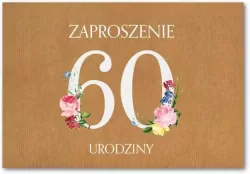 Zaproszenie. Urodziny 60