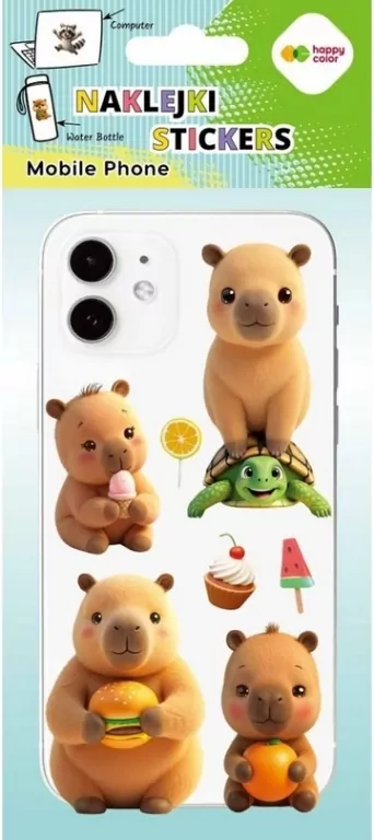 Naklejki Mobile Hungry Kapi 90x205 HAPPY COLOR - tantis.pl