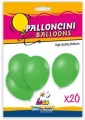 Balony lateksowe zielone 26cm 20szt - tantis.pl