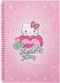 Kołobrulion A4 100k.kratka metalowa spirala Hello Kitty pink wzór 2 - tantis.pl