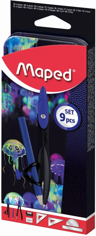Zestaw geometryczny Deepsea 9 elementów MAPED - tantis.pl
