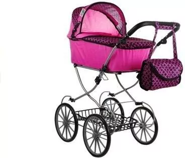 Wózek dla lalek Alice Retro z torbą - tantis.pl