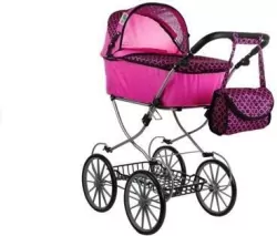 Wózek dla lalek Alice Retro z torbą