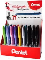 Zestaw pisaków pędzelków do kaligrafii, 36 kolorów