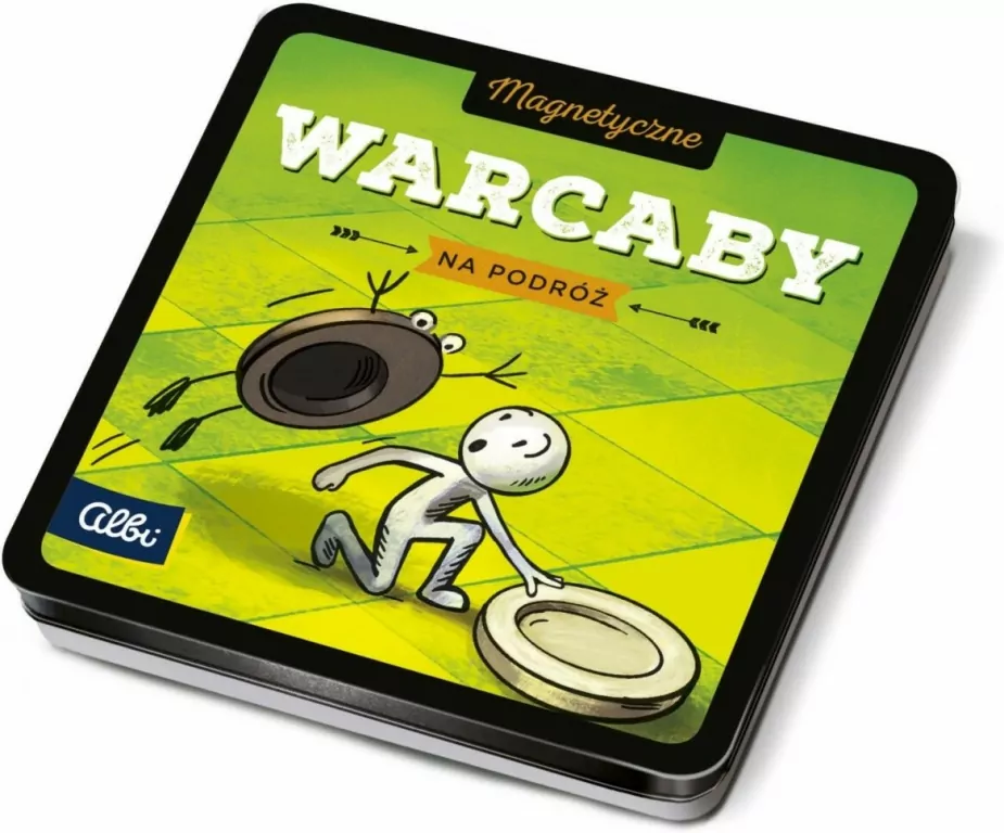Magnetyczne warcaby na podróż. Gra planszowa - tantis.pl